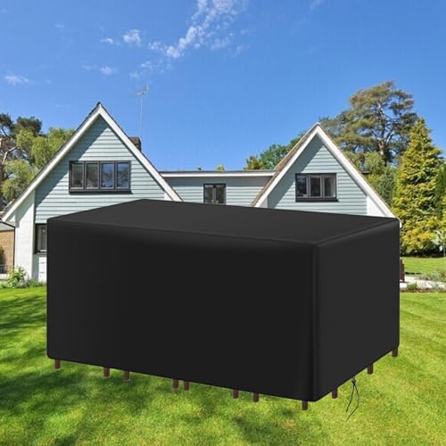 Housse salon de jardin 165x120x85 bâche 420D imperméable terrasse