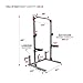 Sunny Health & Fitness Power and Squat Rack with High Weight Capacity, Olympic Weight Plate Storage and 360° Swivel Landmine and Power Band Attachment