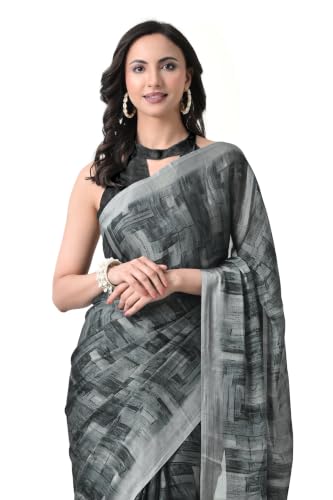 Image of MIRCHI FASHION Women Saree | Chiffon Batik Printed Breathable Regular Use Sari with Blouse