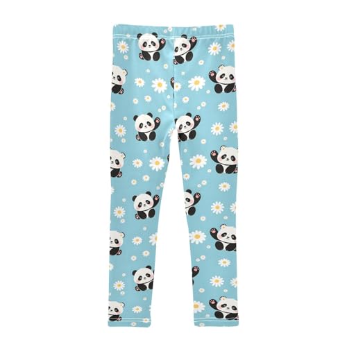 Panda Daisy Girls Leggings Soft Stretch Workout Yoga Dance Pants for Kids Casual Tights2