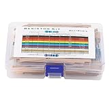 Kit complet de résistances de film - 1280 pièces 1R-10M 64 modèles de résistances assortie...