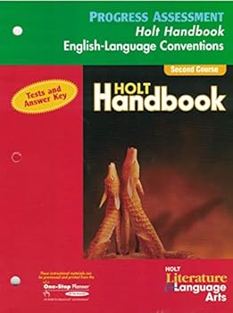 Paperback Holt Literature & Language Arts Handbook Progress Assessment English-Language Conventions (second course) Book