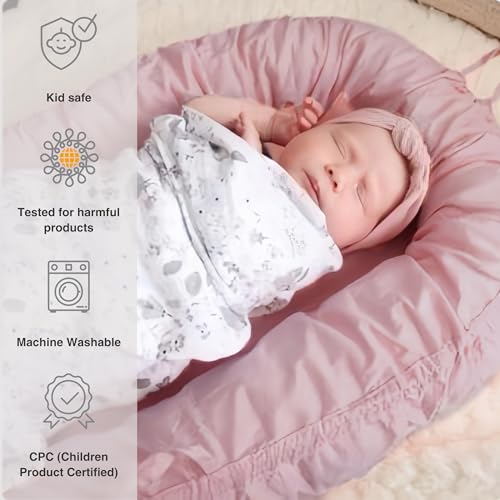 Coocoobaby B0CSYPJ19K Infant Lounger, Baby Nest Cover thumb #1