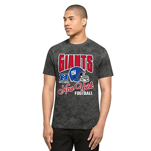 NFL New York Giants Men's '47 Bankshot Tee, Marble Black, X-Large
