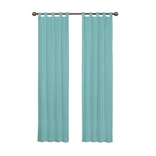 works to Go Montana Modern Decorative Window Curtains with Tab Top for Bedroom or Living Room (2 Panels), Cotton, White, 30 in x 95 in - Image 4