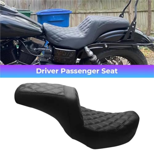 Sillín biplaza de alta resistencia y acabados premium para Dyna Super Glide 2