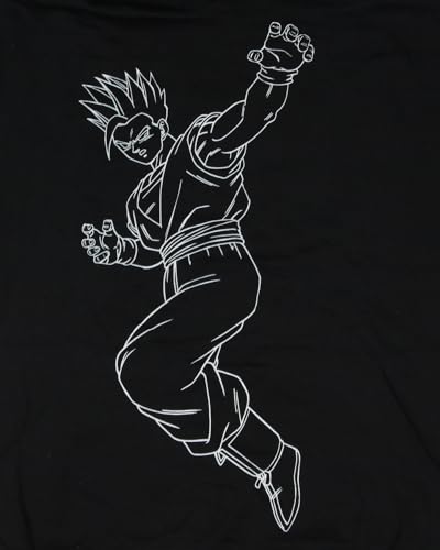 Seven Times Six Dragon Ball Z Men's Gohan Eyes Graphic Print Adult Pullover Hoodie3