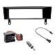 Audioproject A402 - Autoradio Radioblende Set 1-DIN - kompatibel für BMW 1er 3er X1 Z4 E89 E90 E91 E92 E93 E87 Radio Blende Radioadapter Quadlock ISO 2X Antennenadapter Fakra ISO schwarz