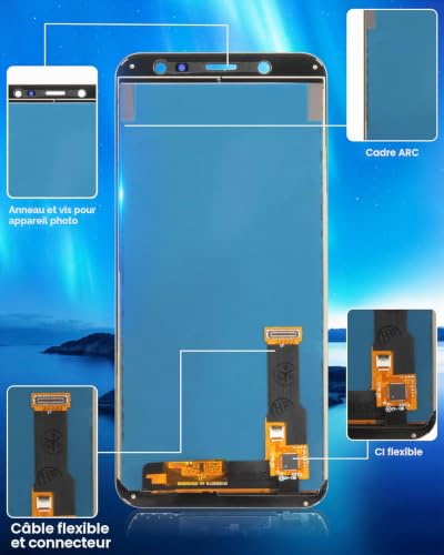 Écran LCD pour Samsung Galaxy A6 2018 A600 avec vitre tactile - 7