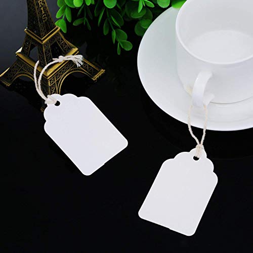 Image of DIY Crafts 200 Pcs Shape No # 5, White Jewellery Display Pice Tag Packing, Blank White Kraft (200 Pcs Shape No # 5, White Jewellery Display Pice Tag Packing)