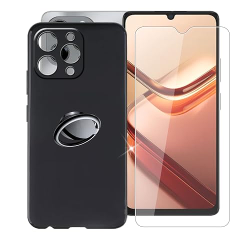 Coque silicone pour Doogee Note 58 avec anneau de support et protège-écran inclus