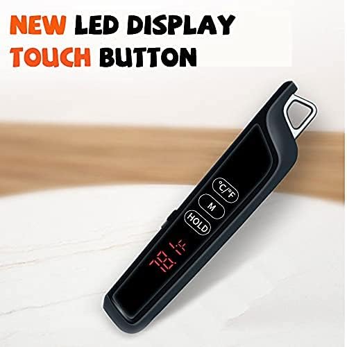 review Ecagewill Meat Thermometer Digital Instant Read ,Kitchen Thermometers with Dual Folding Probes Touch LED Waterproof Design for Oven BBQ Grilling Cooking Grill Food Smoker Wood Stove