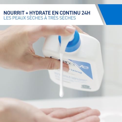 CeraVe - Lait Hydratant - Nourrit, Hydrate et Aide à Restaurer la Barrière Cutanée - Visage & Corps - Acide Hyaluronique + 3 Céramides Essentiels - Sans Parfum - Peau Sèche à Très Sèche - 236 ml – Image 6