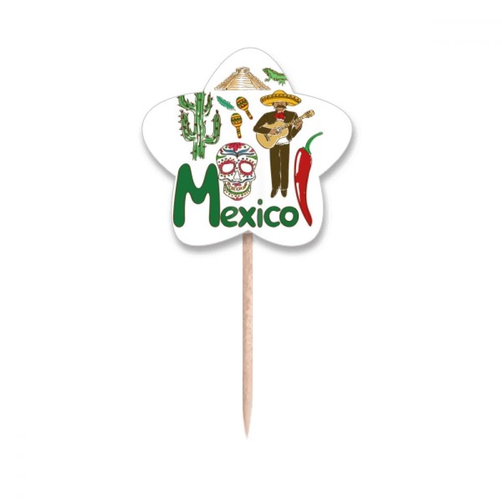 Picks à cupcakes mexicains pour une soirée taco et une décoration de table réussie