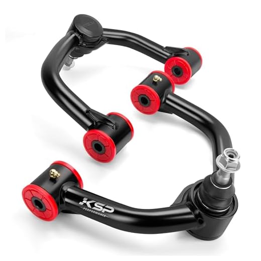 KSP 2-4inch Upper Control Arms Compatible with F-150, Suspension Kits Tubular Black Arms Alignment Lift 2 to 4” for 2004-2020 F150, Replacement Factory/Stock Suspension Arms, 2nd Generation