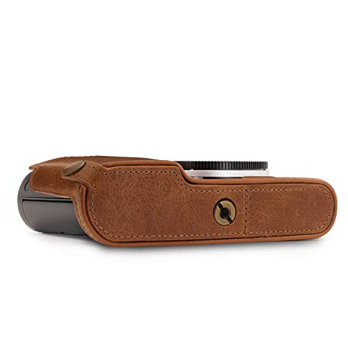 MegaGear Ever Ready Echtleder Kameratasche mit Trageriemen kompatibel mit Leica TL2, TL – Bild 3