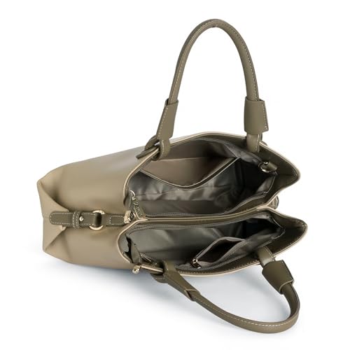 Image of EXOTIC Premium Sophisticated Structured Handbag | with Dual Handles | Adjustable Strap | Spacious Compartments (Heritage Charm Collection)
