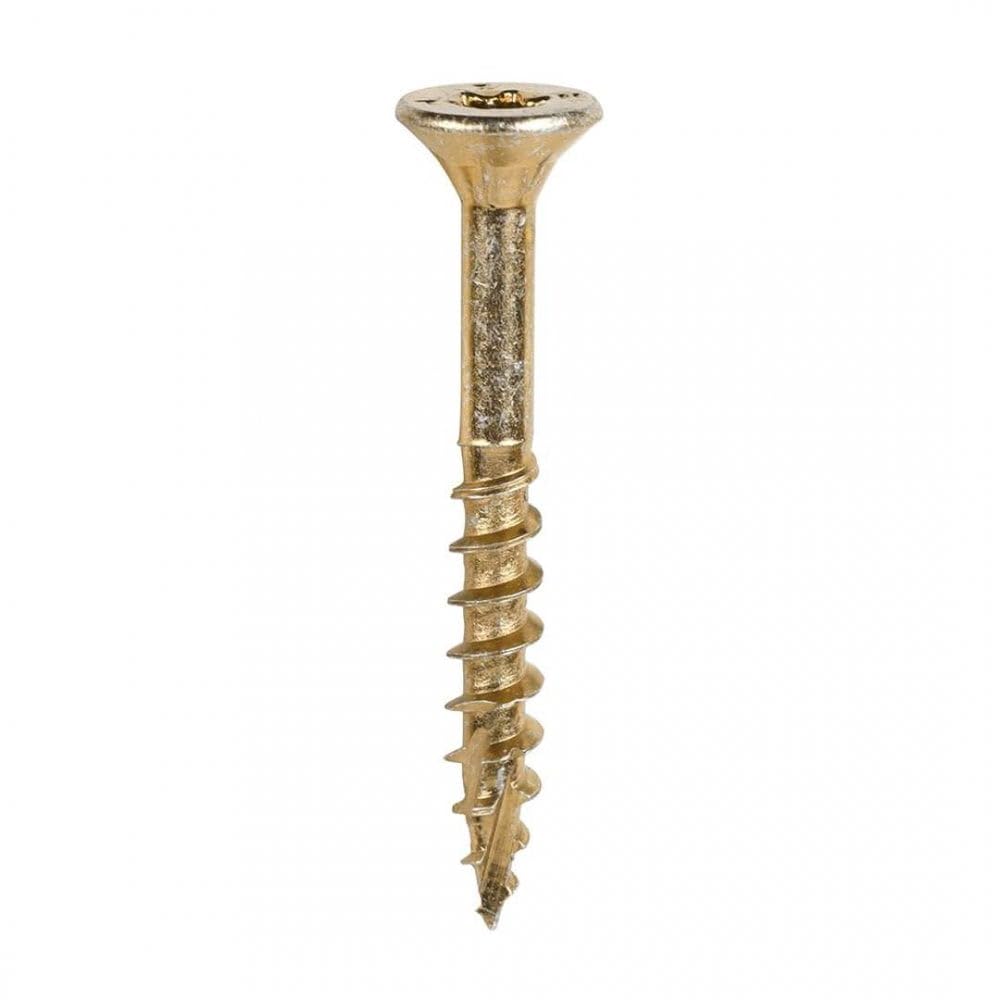 Timco Yellow Pack Of 200-6.0 X 50 C2 Clamp-Fix Multi-Purpose Premium Screws - Tx - Double Countersunk