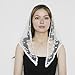 Fashion Accessory White Turban Breathable Hijab Headscarf Elegant Hairpieces Decoration For Parties And Weddings Multipurpose
