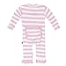 KicKee Pants Print Classic Ruffle Coverall with Snaps (0-3 Months, Essentials Lotus Stripe)