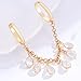 Chain Ring Cubic Zirconia Statement Gold Boho Adjustable Fashion Wedding Rings Engagement Ring for Women Anniversary Birthday Gifts