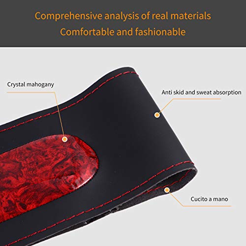 FAVOMOTO Capa Do Volante Do Carro Couro Inverno Quente Antiderrapante Caixa Do Volante Do Carro Prot