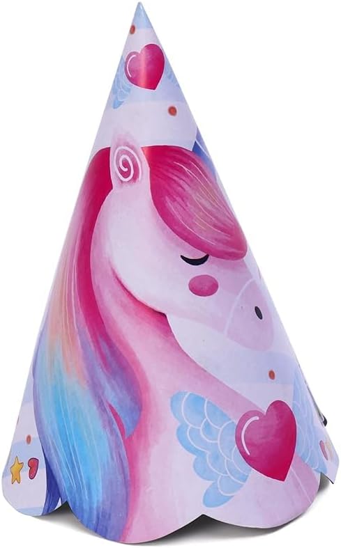 HiPPITY HOP The party collectiveUnicorn Party Paper Hats For Kid Birthday Party - Pack Of 10
