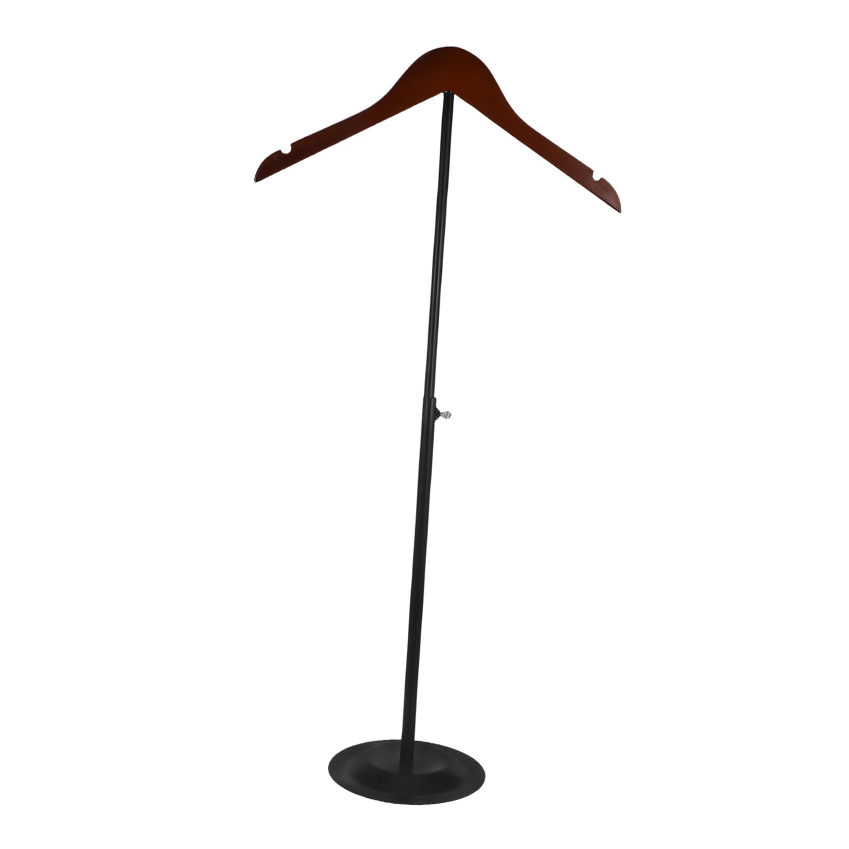 Garneck Adjustable Retail Clothing Rack with Sturdy Black Base for T Shirts Jackets and Coats Elegant Display Stand for Clothing Stores Malls and Exhibitions