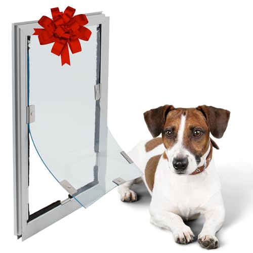Elbert Mountain Pet Door - in-Screen Model | Cat & Dog Door | Single Flap for 1/2