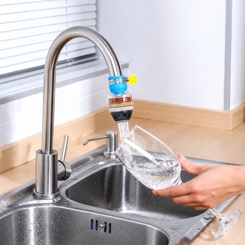 Image of MAKBRO 6 Layer Tap filter Multilayer | Activated Carbon Faucet Water Filters Universal Interface Home Kitchen Faucet Tap Water Clean Purifier Filter Cartridge Five Layer Water Filter-Pack of 1