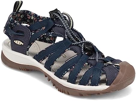 KEEN Women's Whisper Closed Toe Sport Sandals, Navy/Birch, 8 US | Image 3