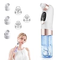Porenreiniger Gesicht Mitesserentferner, Mitesserentferner Vakuumsauger mit Hydratation Funktion, 3 Modi 6 Saugspitzen USB Aufladung Porenreiniger für Pickel Whitehead Gesichtshautreinigung