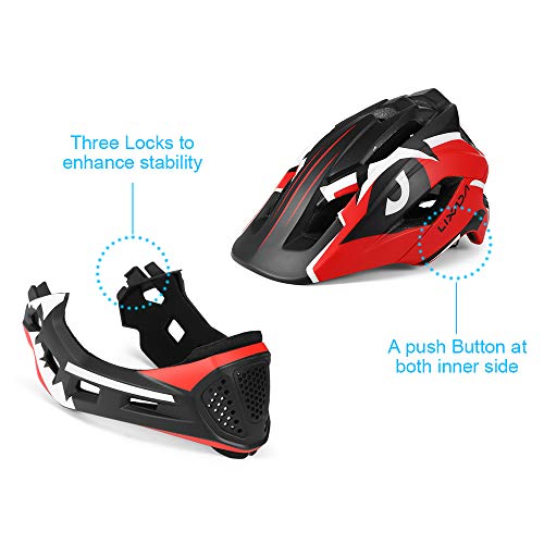 Lixada Casques de vélo Enfants Casque Intégral Détachable Casque de Sécurité Sportive pour Vélo Skateboarding Roller Skating - Image 5