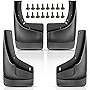 Set of 4 Mud Flaps Splash Guards Replacement for Chevrolet Silverado 1500 2500 HD 3500 Tahoe GMC Yukon Sierra with Factory Fender Flares and Single Rear Wheel