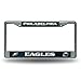 NFL Philadelphia Eagles White Chrome Licensed Plate Frame