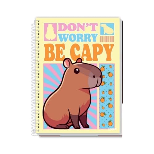 Caderno Universitário Escolar GRANDE Be Capy 1 Matéria 80 Folhas Credeal (Amarelo)