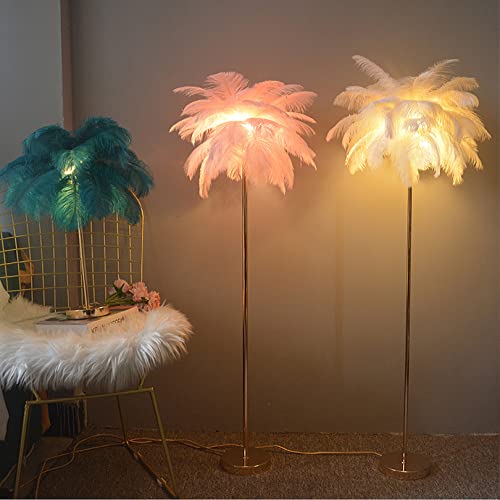 Lampadaire en plumes d'autruche à LED variable pour un éclairage ajustable - 3