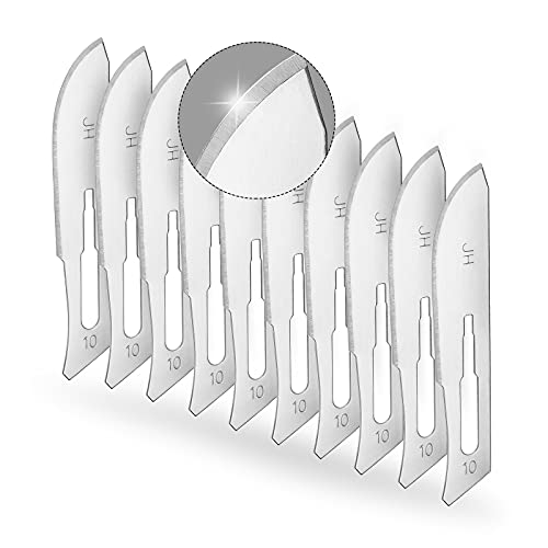 Keyunity Ka00 10Pcs #10 Knife Blades Replacement Utility Knife Blade For Arts & Crafts, Plant Cutting, Clay Modeling, Podiatry, Dermaplaning & More #TOP12
