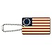 Betsy Ross 1776 American Flag Wood Wooden Rectangle Keychain Key Ring