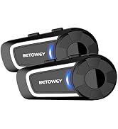 THOKWOK Intercom Moto, TK-X2 Casque Moto Ecouteur Bluetooth pour 2