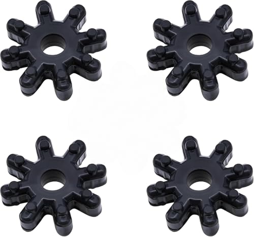 QHFlashbuy Flexible Steering Coupler Replacement,4 PCS Auto Power Steering Motor Shaft Kit,Plastic Rubber Wheel 563152K000FFF,Steering Coupling Steering Column Motor Replace Accessories