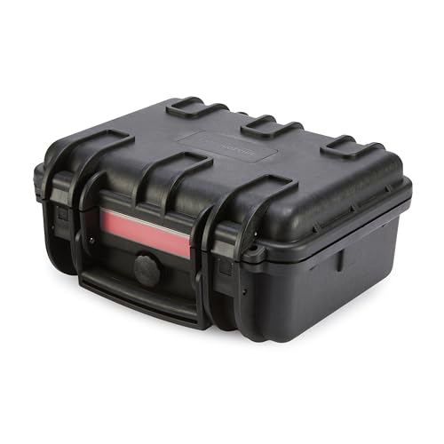 Image of Amazon Basics Hard Camera Case, Small, Black, Solid, 12 inchL x 11 inchW x 6 inchH