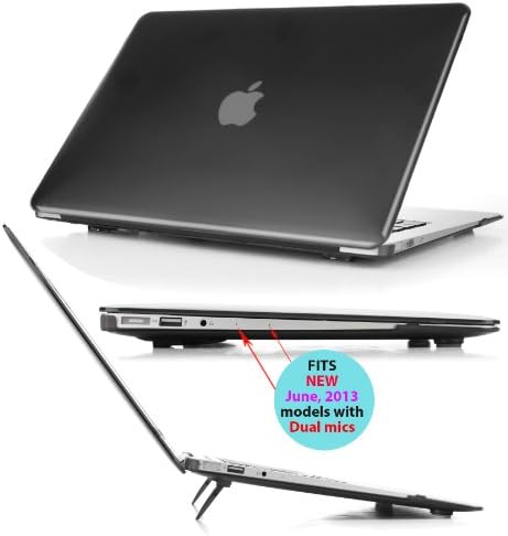 mCover Case Compatible for 2010~2019 13.3" Apple MacBook Air A1369 A1466 (Without Retina Display) Laptop Computer ONLY (NOT Fitting Other MacBook Models) - Black