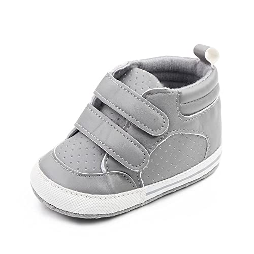 Sekantrol Baby Boys Girls First Walker Crib Newborn Shoes, Soft Rubber Sole Infant Sneakers Fashion...