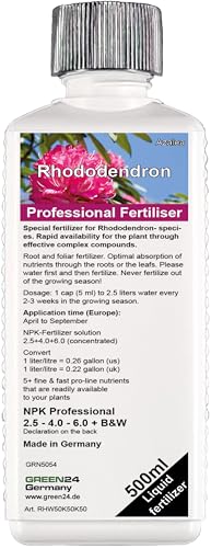 GREEN24 Engrais Rhododendron Azaleas, engrais liquide premium de la gamme professionnelle 500ml