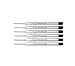 Parker Ball Point Pen Refills, Fine Point, Black Ink, 6/Pack (S0406280)