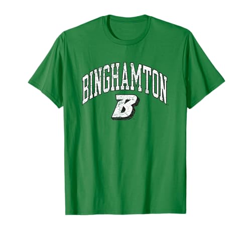 Binghamton Bearcats Vintage Arching Green T-Shirt