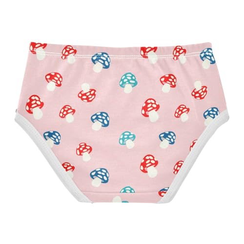 Cute Colorful Mushroom Pink Girls Underwear Toddler 2t Cotton Panties Little Girl Designer Kids Undies Briefs2