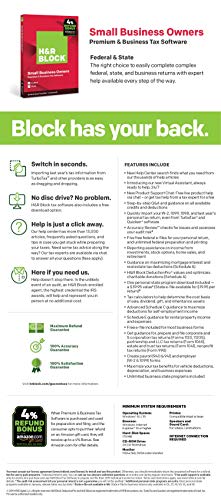 Image of H&R Block Tax Software Premium & Business 2019 Win [PC Online code]