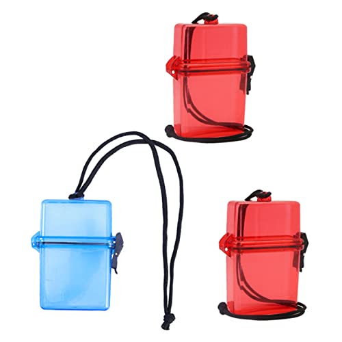 BIUDECO Sealing Case Small Portable Watertight Case for First Aid Items Camping Hiking Random Color